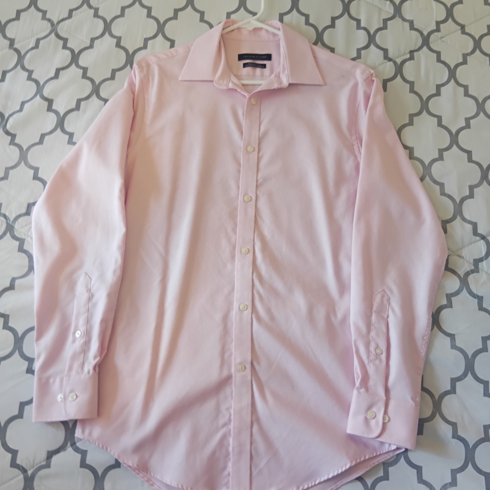 Tommy Hilfiger Men's Pink Dress Shirt